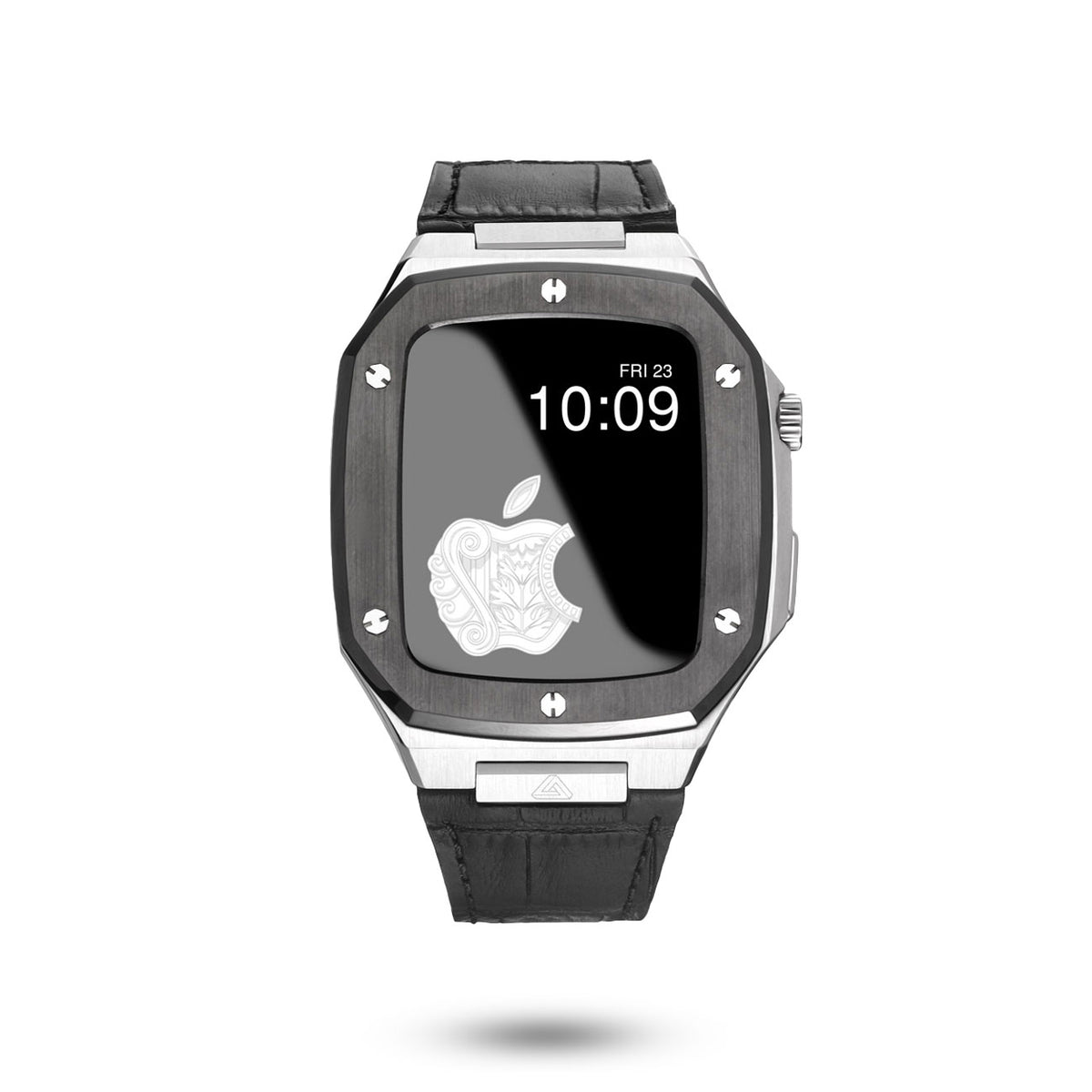 Serafino Luxury Apple Watch Case & Band Black for Men Stainless Steal